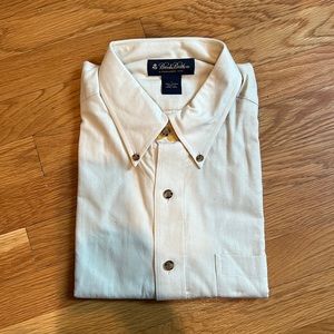 Brooks brother long sleeve button down shirt. New with tags. Soft cotton.